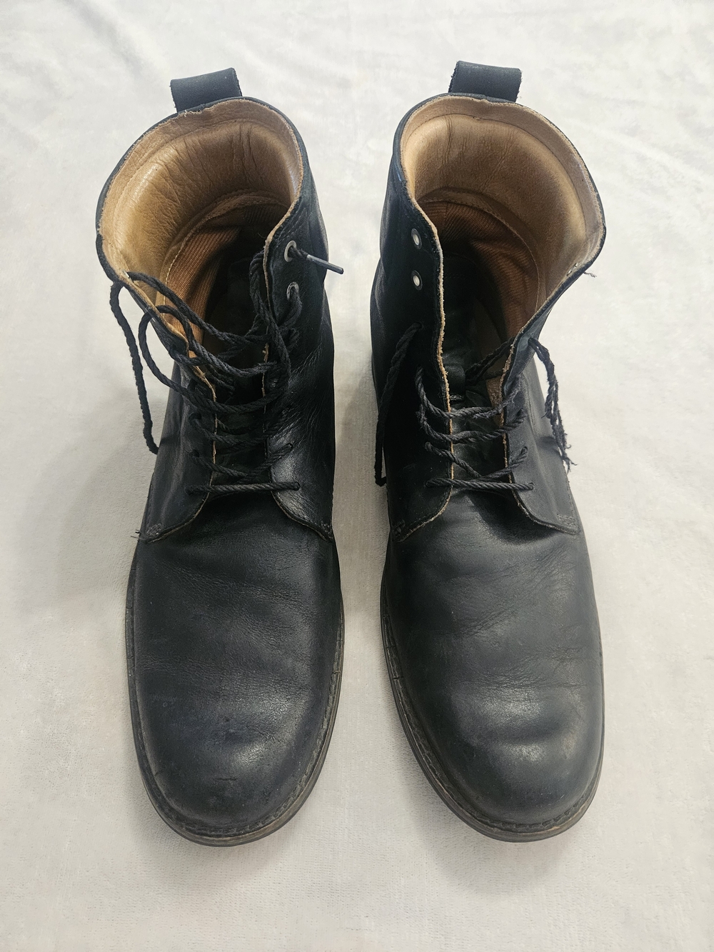 Timberland Earth Keeper Black Leather  Lace-Up Ankle Boots